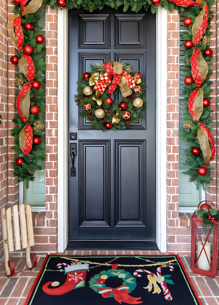 Front Porch Christmas Decoration