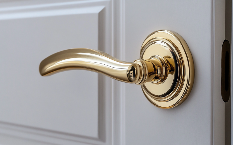 How to Change a Gold Door Handle