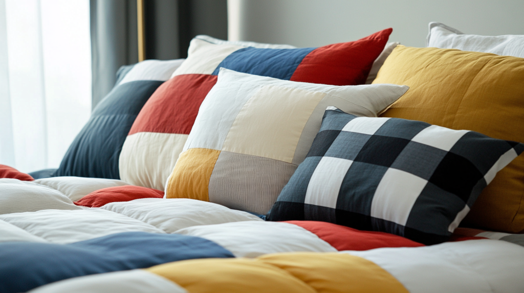 Multi-Check Euro Pillow Cover