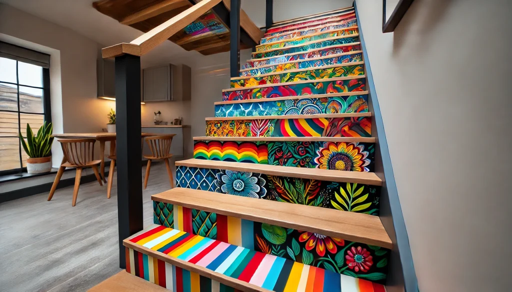 Painted Stair Risers