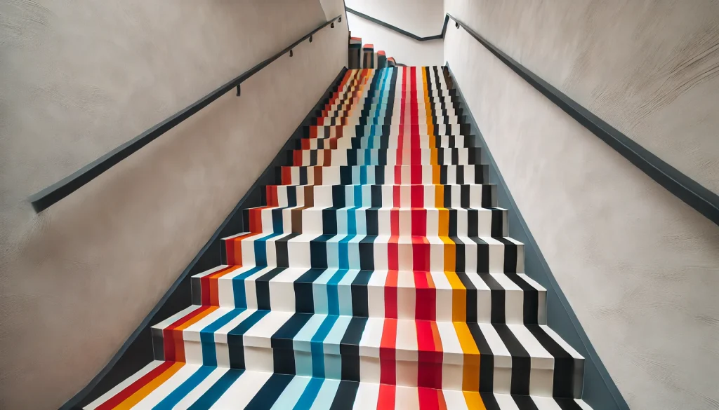 Painting Stripes Down Your Staircase