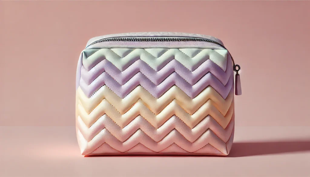 Pastel Ombre Quilted Makeup Bag