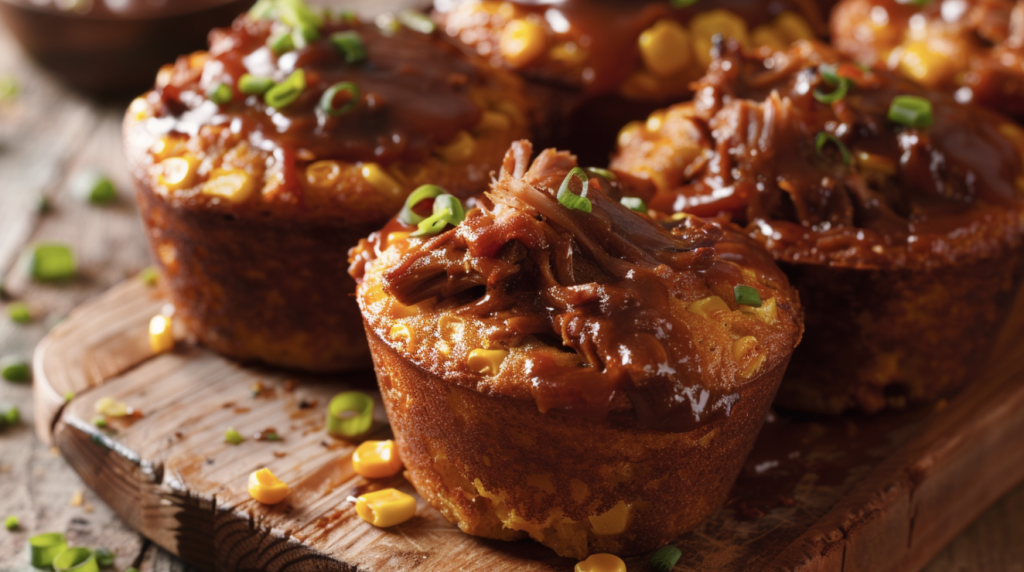 Pulled Pork BBQ Corn Muffins