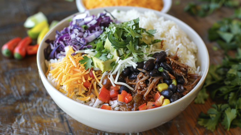 Pulled Pork Burrito Bowls