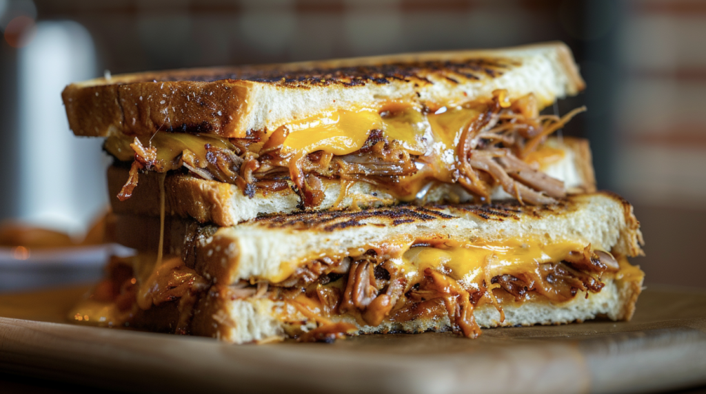 Pulled Pork Grilled Cheese