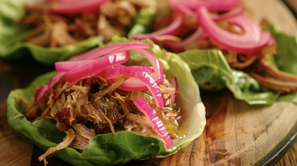 Pulled Pork Lettuce Wraps