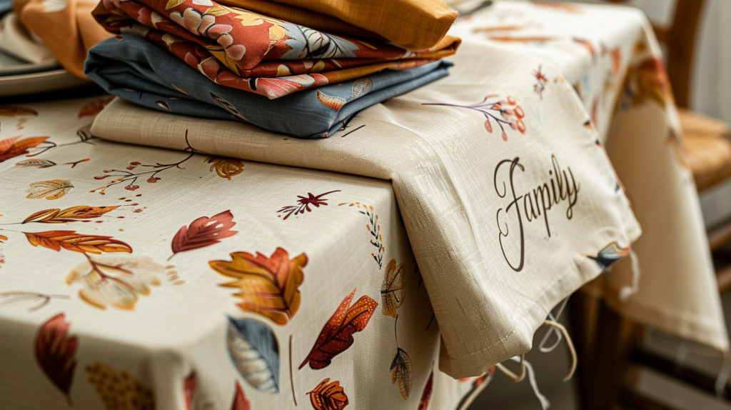 Rustic Leaves Tablecloth