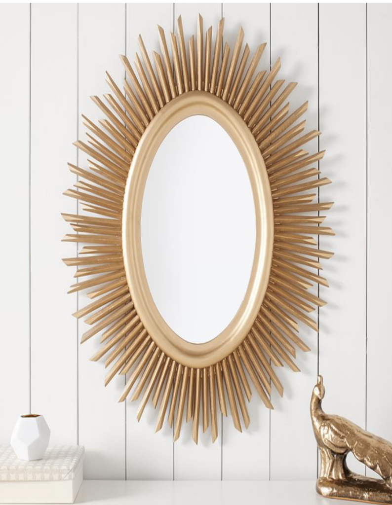 Rustic Sunburst Mirror.