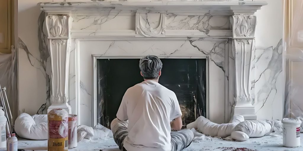 Step-by-Step Guide to Marble Fireplace Painting