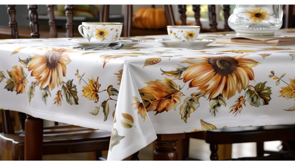 Sunflower Printed Tablecloth