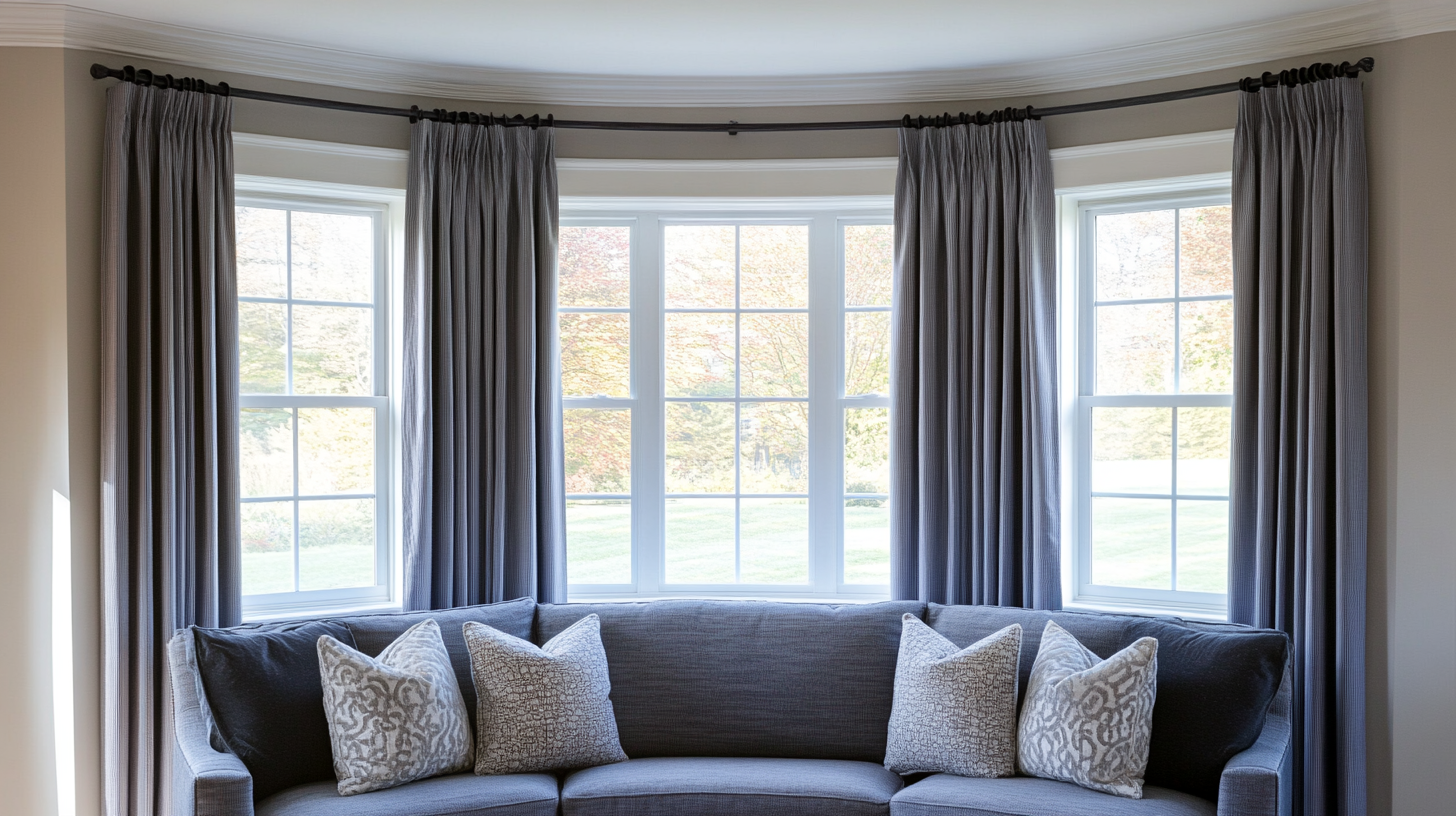 Window On A Rectangular Wave The 5 Best Wave Curtain Designs for Large Bow Windows - Northern Feeling