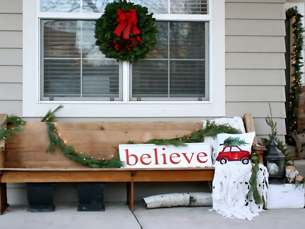 The Perfect Christmas Porch