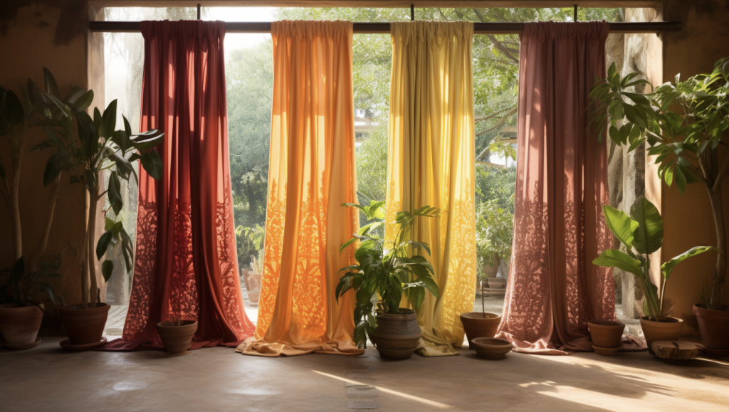 Traditional Block Print Curtains