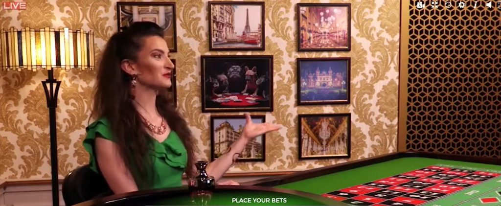 Authentic Gaming’s Grand Roulette Backdrop with Extravagant Decor