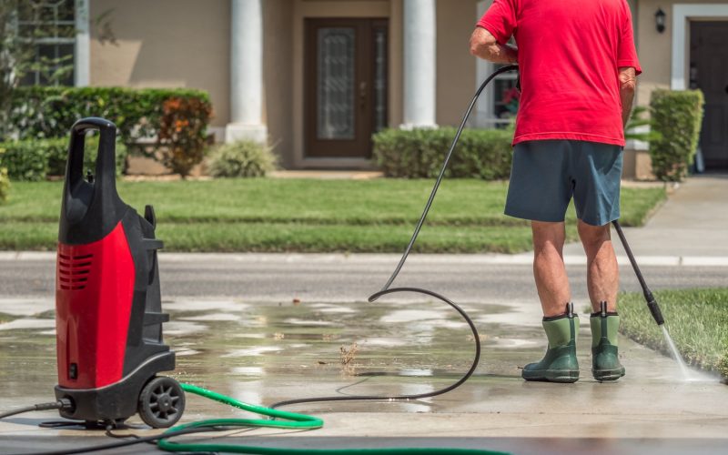 How To Pressure Wash a Driveway: Before and After Tips