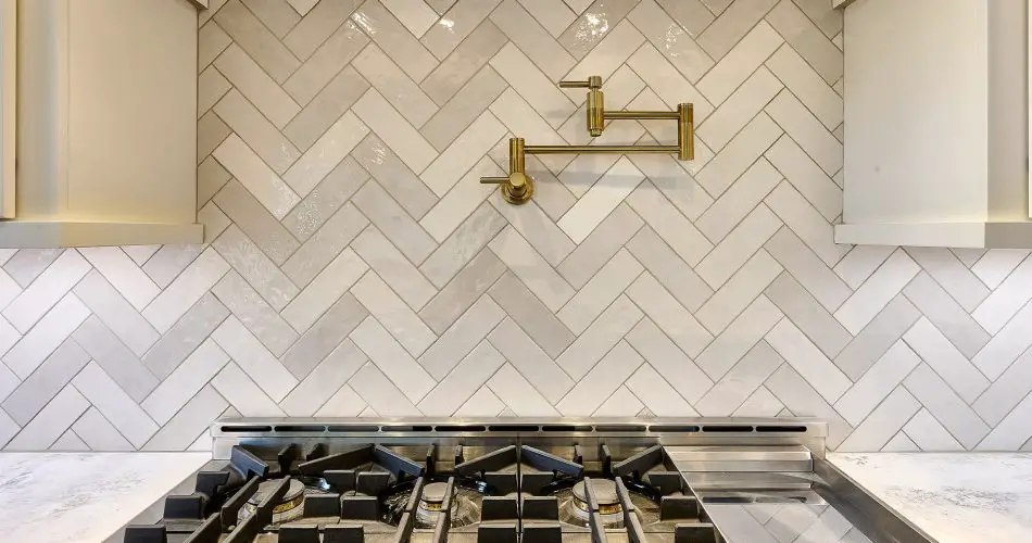 Custom Backsplash with Tile Adhesive