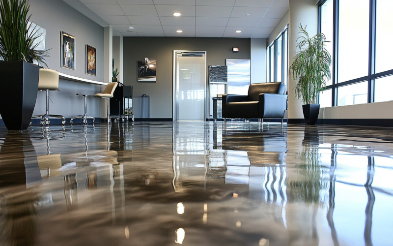 Innovative Designs with Metallic Epoxy: Transforming Commercial Floors