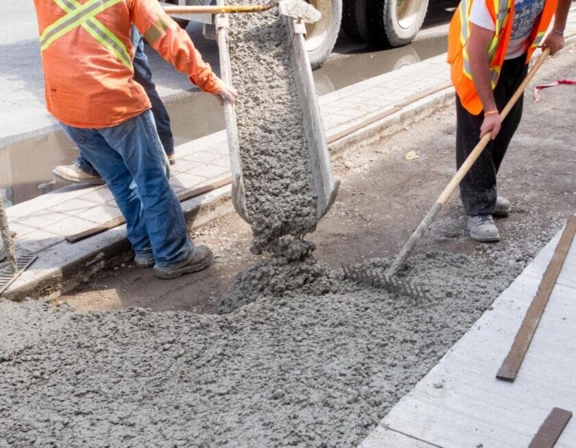 Mixing and Pouring the Concrete