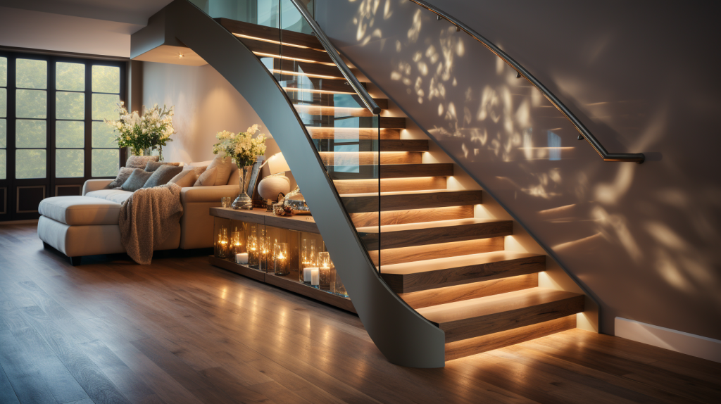 Wooden Illuminated Steps