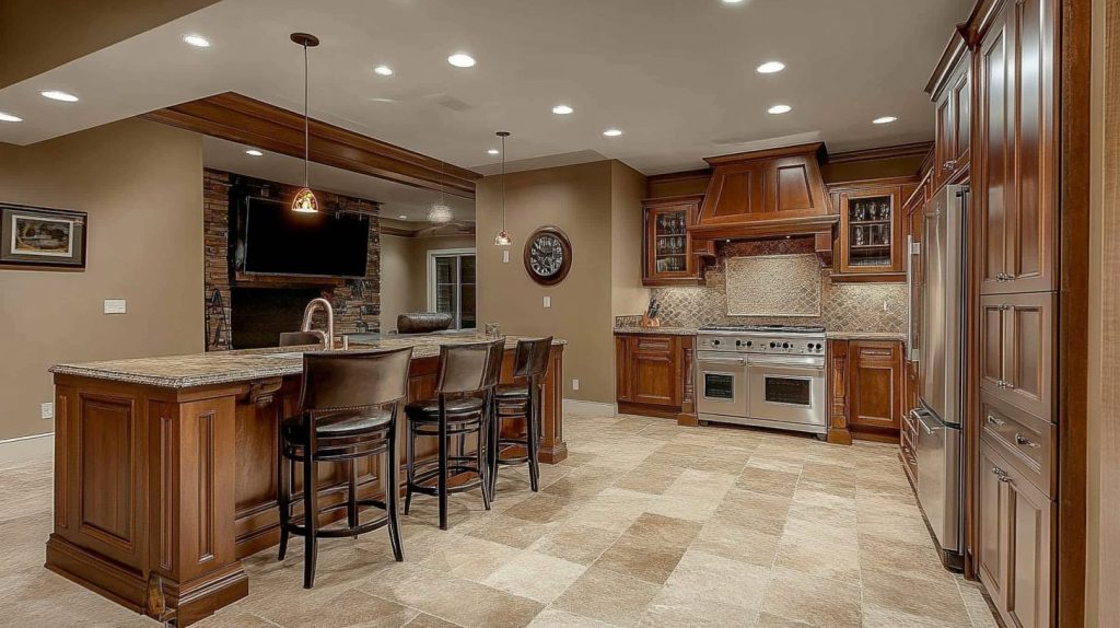 basement kitchen