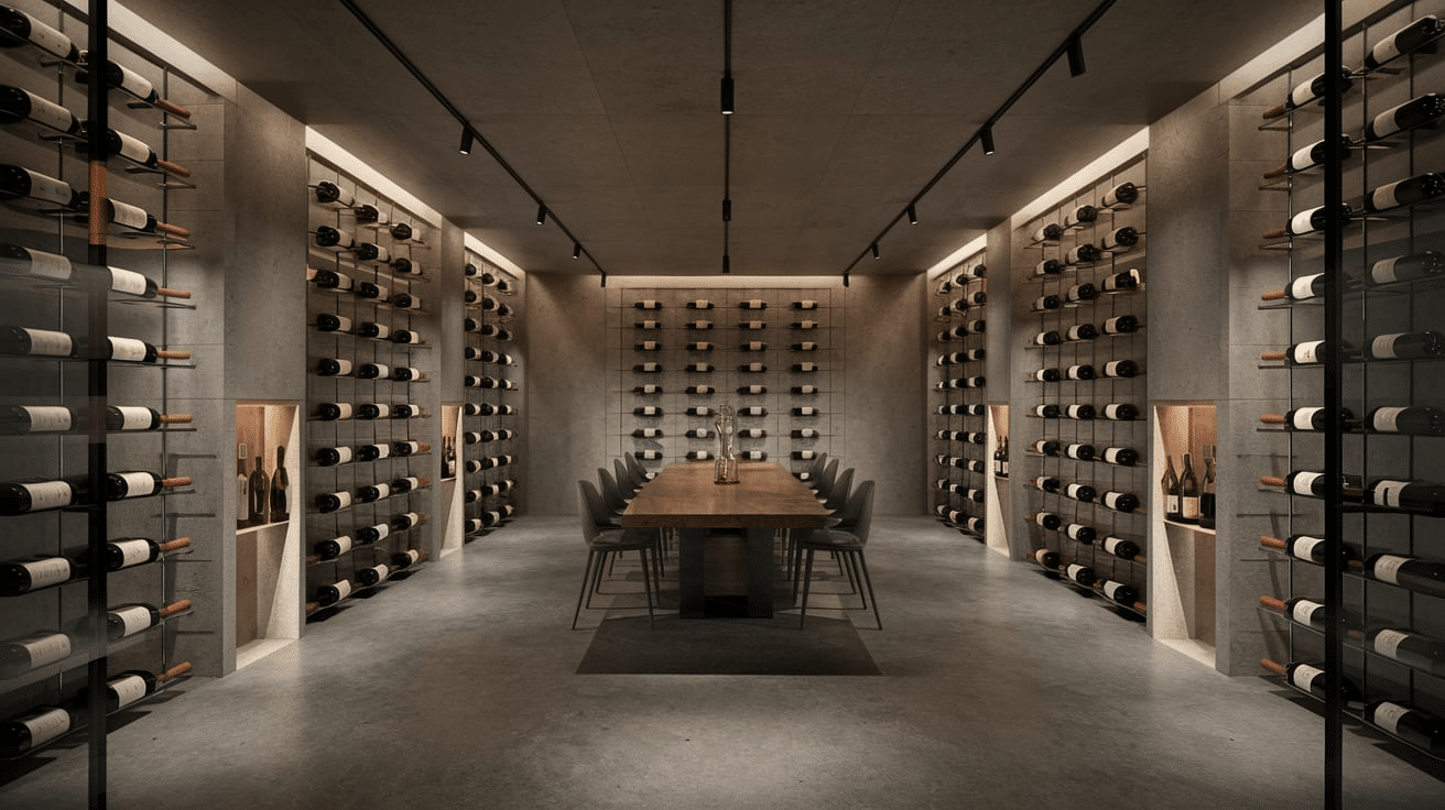 Modern_Wine_Room_with_Concrete_Flooring