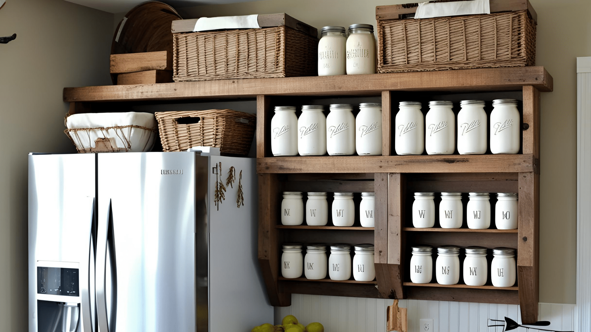 Rustic_Farmhouse_Above_Fridge_Storage