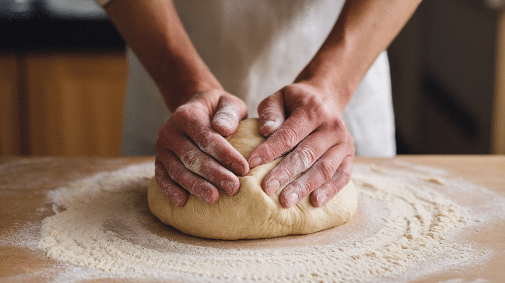 kneading the dough