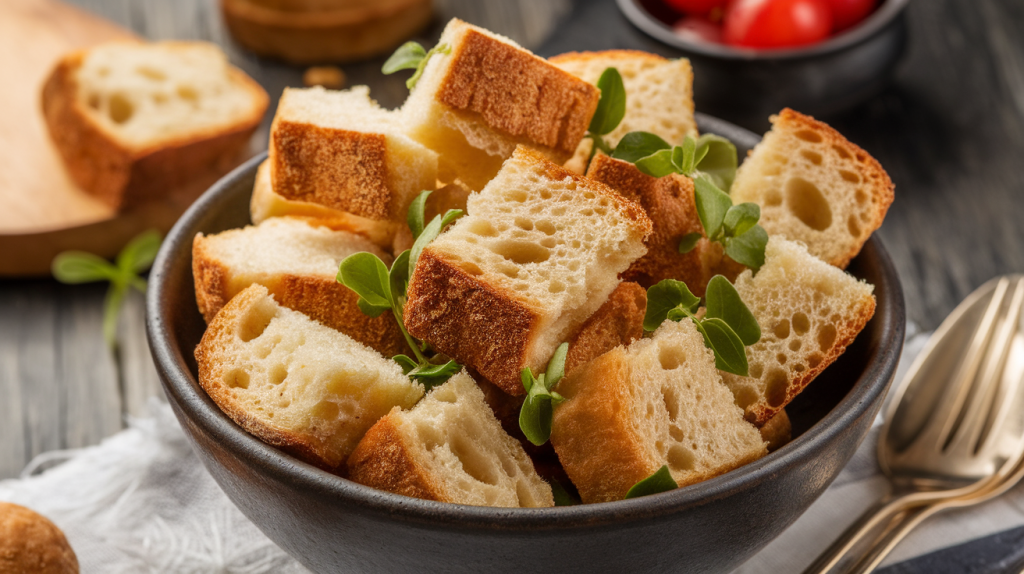 sourdough croutons